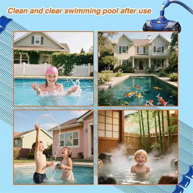 Alt view image 2 of 6 - 5 Pack 39" R0527700 Pool Vacuum Hose Replacement for Zodiac MX6 MX8 T3 T5 X7, Twist Lock Cleaner Hose
