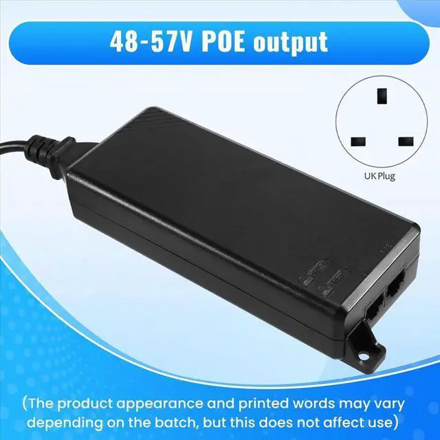 Alt view image 2 of 6 - For Starlink GEN2/GEN3 150W 2.5Gbe AC Power Supply POE Injector 230Vdc Input 48-57V POE Output UK Plug