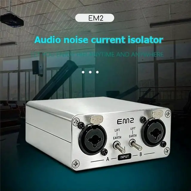 Main image of Multi-Functional XLR Audio Isolator Audio Noise Filter Audio Isolator Musical Instrument Balanced Impedance DI Box
