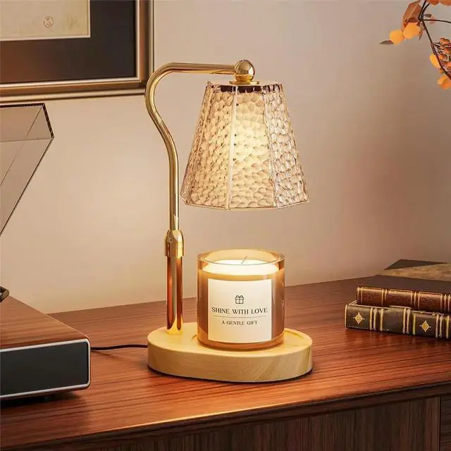 Alt view image 3 of 3 - Candle Warmer Lamp with Timer Dimmable, Height Adjustable Wax Melt Warmer for Home Decor,for Scented Wax Jar Candles(US)