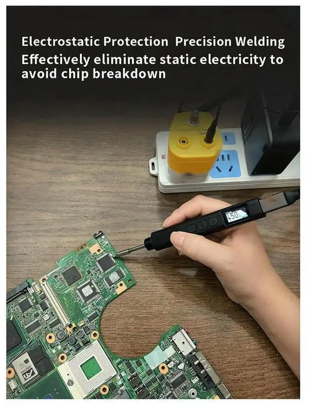 Alt view image 2 of 6 - PTS245 PD3.1 Type-C 140W Soldering Iron Kit Digital Mini Solder Station for Electronics DIY Repair