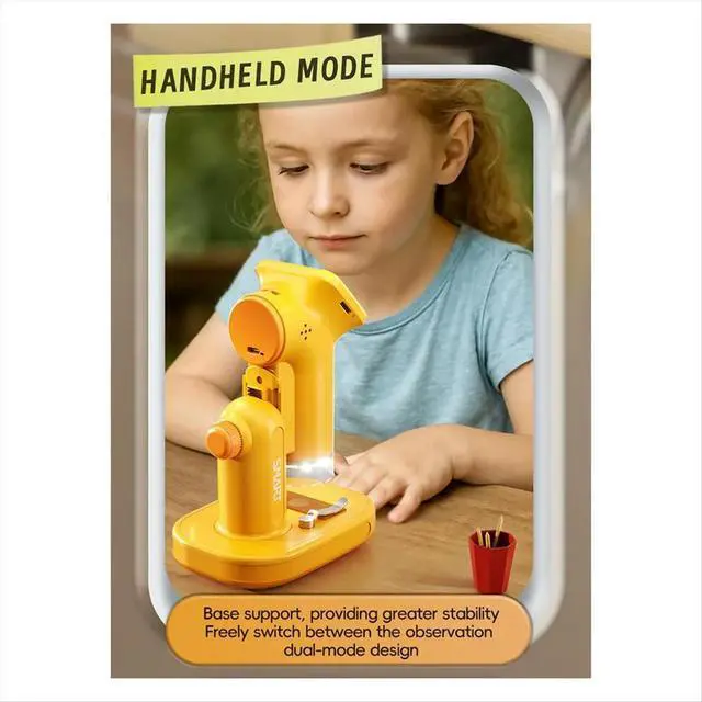 Alt view image 2 of 6 - 1600X Handheld Microscope 2 Inch Screen Children Magnifier Lens Mini Electronic Microscopes Support Cam Photos