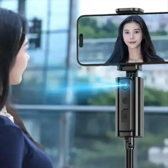 Alt view image 3 of 6 - phone AI Follow Up Face Tracking 360 Rotating Tripod Travel Selfie Vlog Shooting Anti Shake Tripod