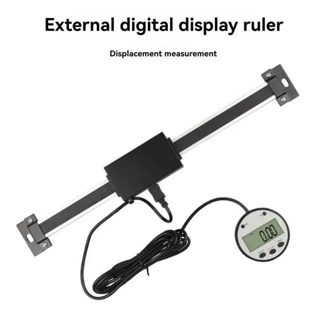 Alt view image 3 of 6 - Vertical/Horizontal Dual-Use Digital Display Ruler Machine Tool with Displacement Sensor for Carving Machines 0-300mm
