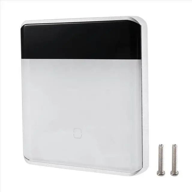 Alt view image 3 of 6 - Tuya ZigBee 3.0 Remote Control LED Display Switch Glass Touch Switch White EU Plug