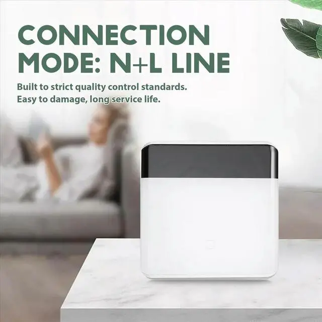 Alt view image 2 of 6 - Tuya ZigBee 3.0 Remote Control LED Display Switch Glass Touch Switch White EU Plug