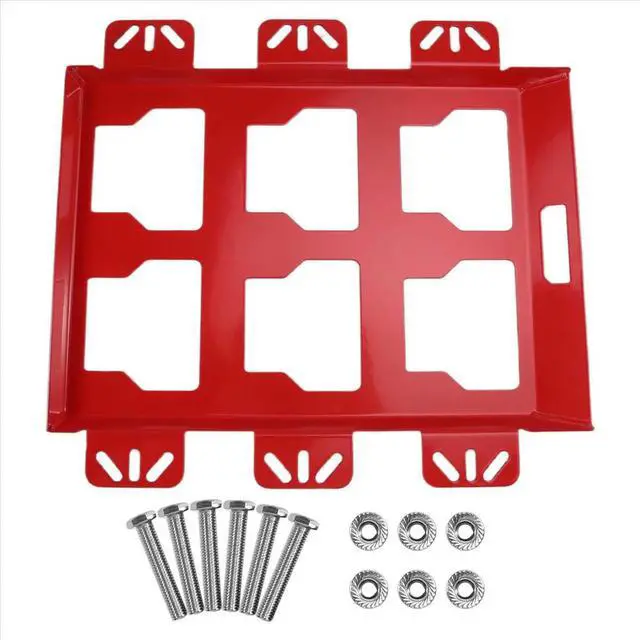 Alt view image 3 of 6 - Tool Rack Toolbox Holder Wall-Mounted Toolbox Rack for Tool and Organization Systems Tool Red