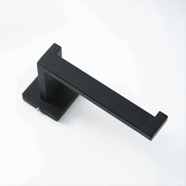 Alt view image 2 of 6 - 5pcs Towel Bar Set Stainless Steel Towel Ring Bathroom Coat Hook Bathroom Tissue Holder Set. Silver