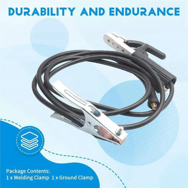 Alt view image 2 of 6 - 300A Welding Earth Clamp with 150cm Cable for MIG TIG ARC Welder - High-Welding Supply Set A