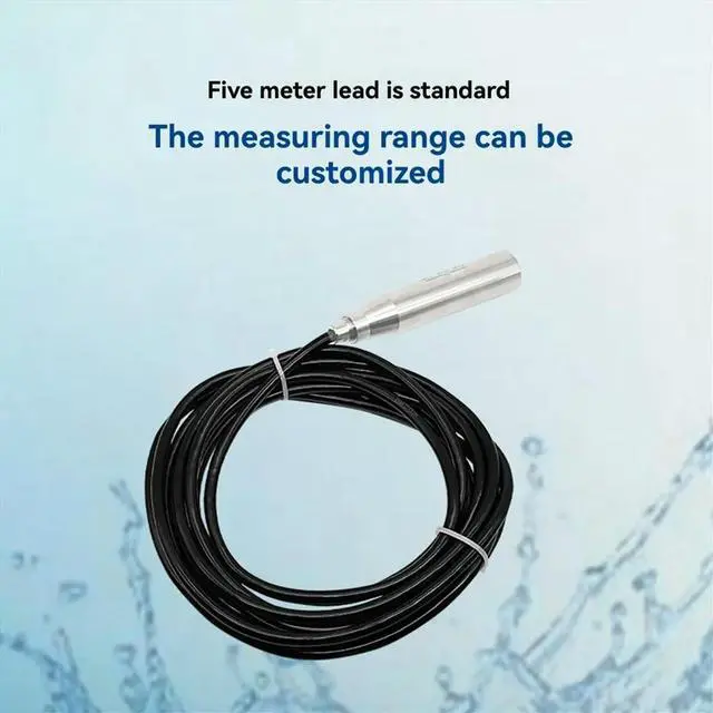 Alt view image 3 of 6 - Submersible Water Level Transmitter Liquid Level Sensor High Protection Water Level Measurement 2meters Range 5m Cable