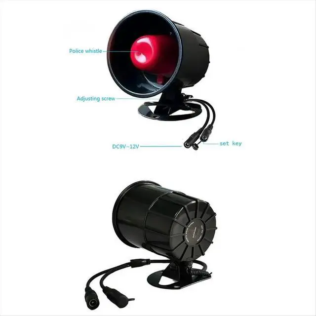 Alt view image 2 of 6 - 433Mhz Siren Alarm System for Home Security Burglar Alarm with Infrared Sensors Long Range US Plug