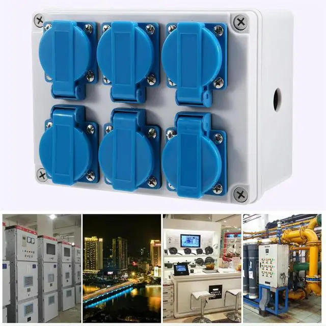 Main image of Outdoor Power Supply Construction Power Distributor 16A Power Socket Waterproof and Dustproof EU Plug