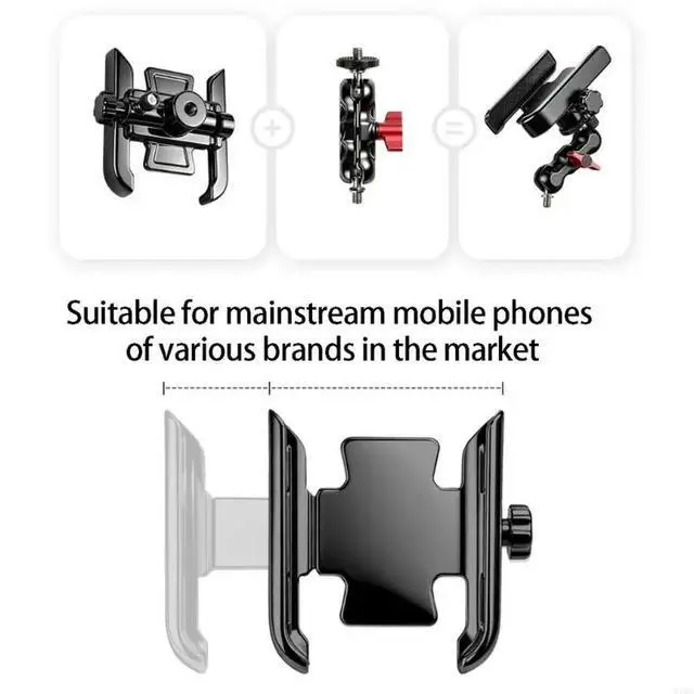 Alt view image 3 of 6 - l Clamp With Telescoping Rod And Phone Mount For Cycling Enthusiasts