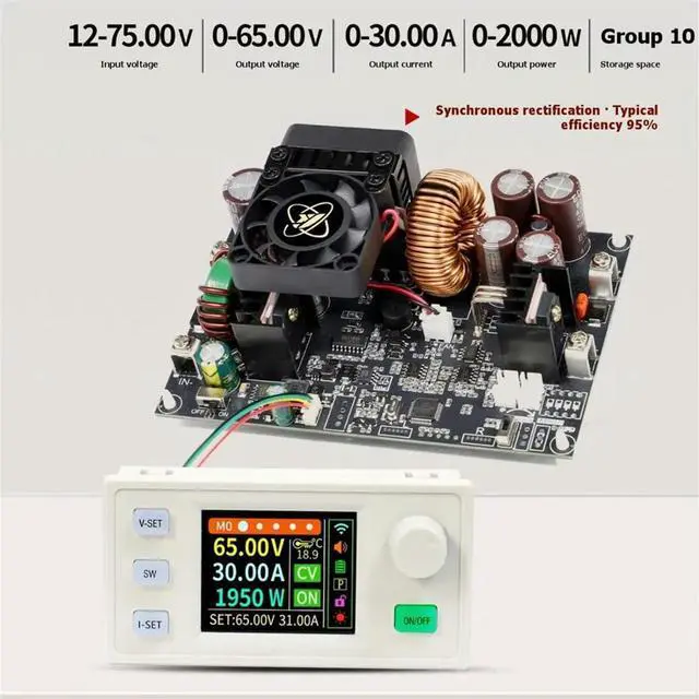 Main image of XY-6530S CNC DC Adjustable Regulated Power Supply Constant Voltage and Constant Current Module 65V/30A/2000W