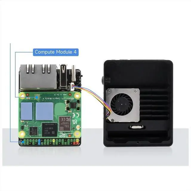 Main image of MINI Dual Ethernet CM4 Carrier Board for RPI Raspberry Pi Compute Module 4 Lite EMMC Expansion Base Board