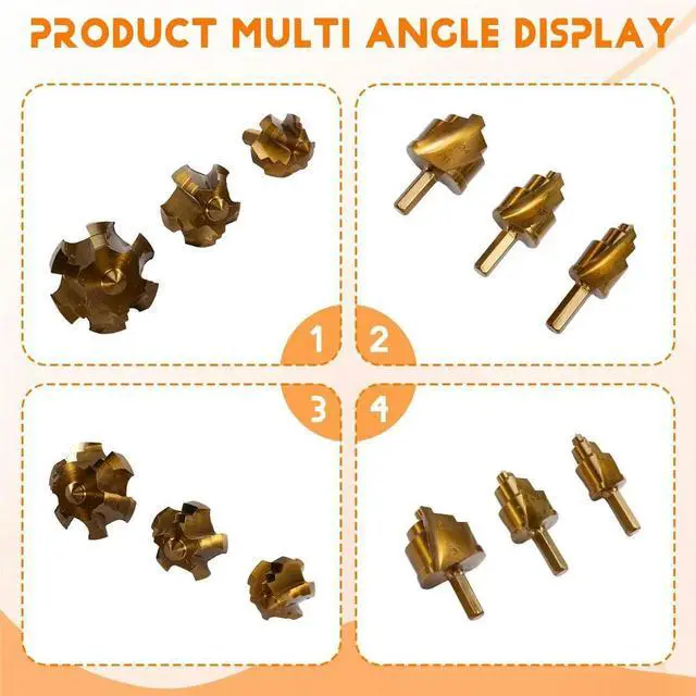 Main image of 6pcs PPR Lifting,Stepped Drill Bit,Connection Tool 20/25/32/40/50/63mm, for Repair