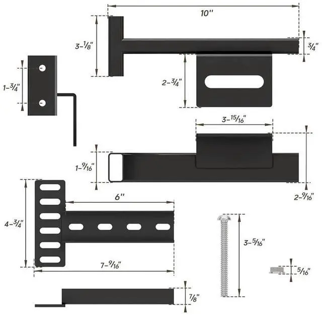 Main image of Heavy Duty Headboard Bracket Kit, Universal Bed Frame Stabilizer , Fits Twin Full Queen Size