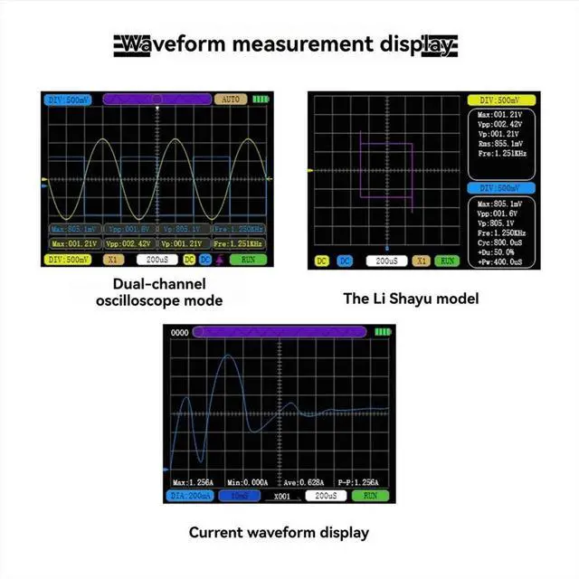 Main image of 50M SCO2 Dual-Channel Digital Oscilloscope 10Mhz Sampling Rate 2.5 KSA/S Analog Bandwidth PWM Electronic Repair Tool