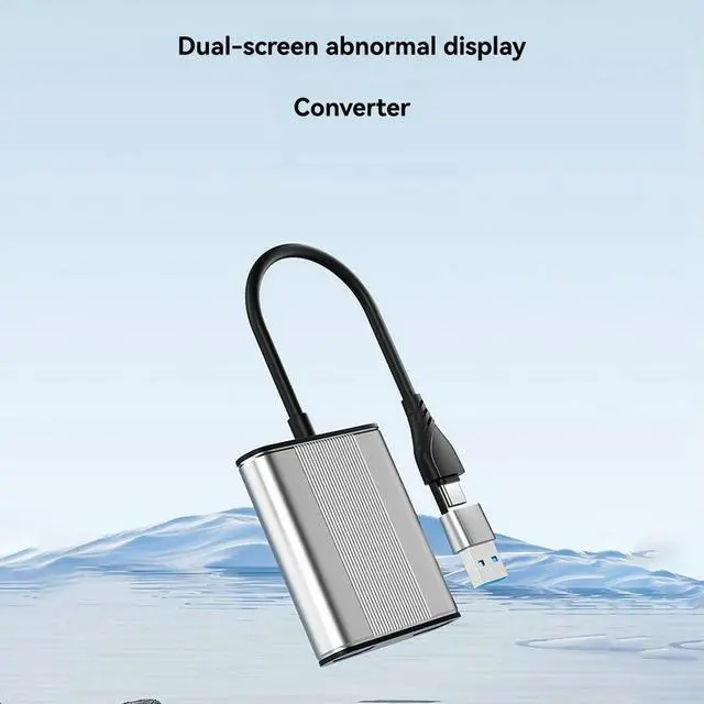 Alt view image 2 of 6 - 4-in-1 Type-C Docking Station to Dual HDMI-Compatible + USB 3.0 PD Adapter Cable C HUB Converter Screen Mirroring Device