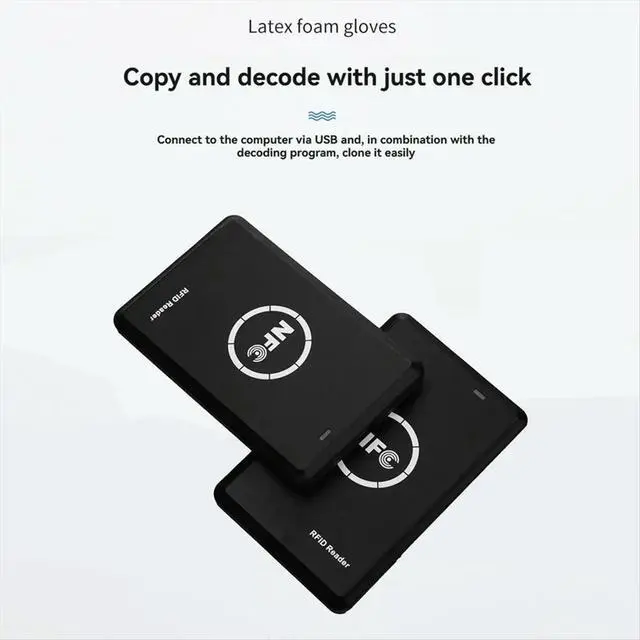 Alt view image 2 of 3 - 5PCS NFC Card Reader IC RFID Card Reader RFID Copier Duplicator 13.56MHz & 125KHz Encrypted Programmer