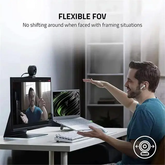 Alt view image 2 of 3 - 4K HD Computer USB Webcam for Live Streaming, Online Classes, Video Conference Autofocus Camera with Remote Control