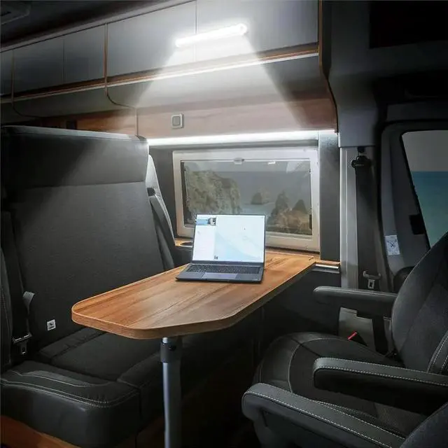 Main image of 12v LED Interior Light Bar,120LEDs 1500LM 8W DC 12 Volt Led Strip Lights with on/Off Switch,for Enclosed Cargo 10PCS