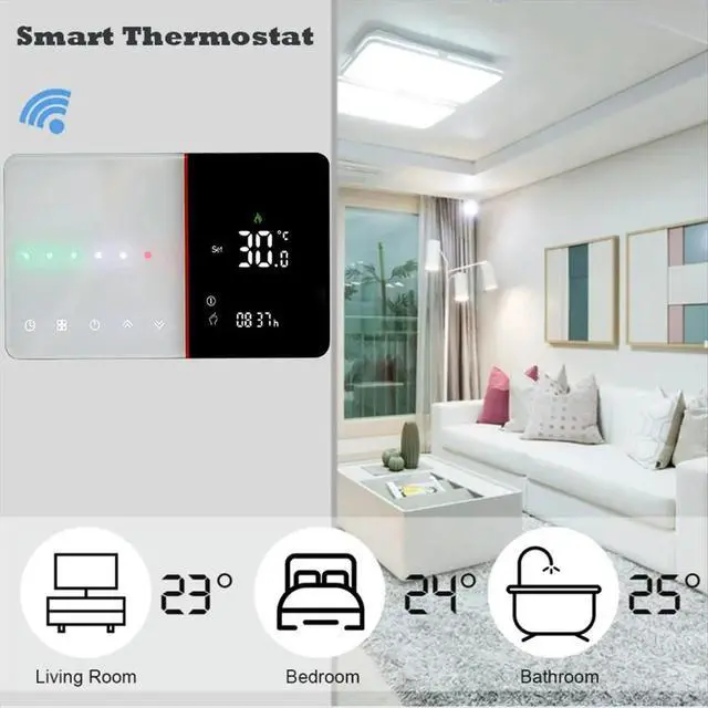 Alt view image 3 of 6 - Thermostat for Floor Heating Electric for Alexa Google Home 16A Electric Heating