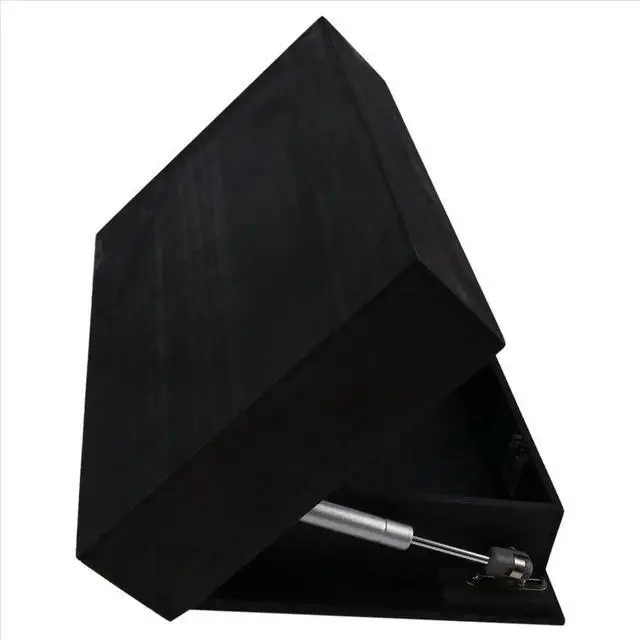 Main image of Flip Design Shelf with Secret Compartment Wall Mounted Bookshelf Modern Decoration Black