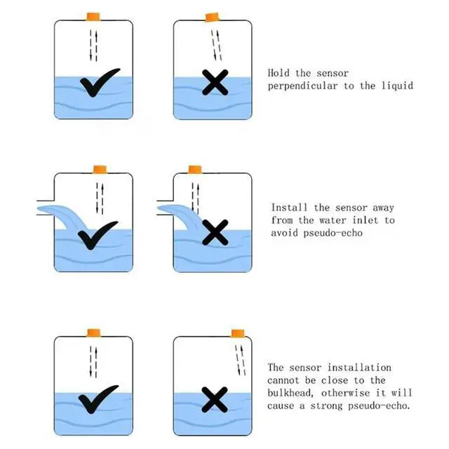 Alt view image 2 of 6 - Water Level Sensor Water Tank Level Monitor Oil Tank Gauge Sensor , Automatic Alarm Indicator US Plug