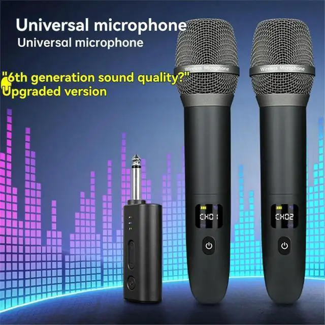 Alt view image 2 of 6 - Microphone One-to-Two Professional Outdoor Stage Audio Home Live Broadcast Sound Card Singing Microphone