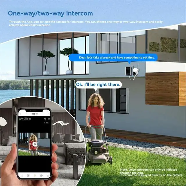 Alt view image 3 of 6 - 4G Solar Powered Security Camera Built-in Solar Camera 3MP Video Surveillance PTZ IP Cam EU Plug