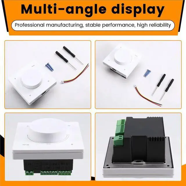 Alt view image 3 of 6 - Mini Audio Wall Amplifiers Bluetooths TF AUX Music Control Panel Stereo Ceiling Speakers Controller Home Theater Systems