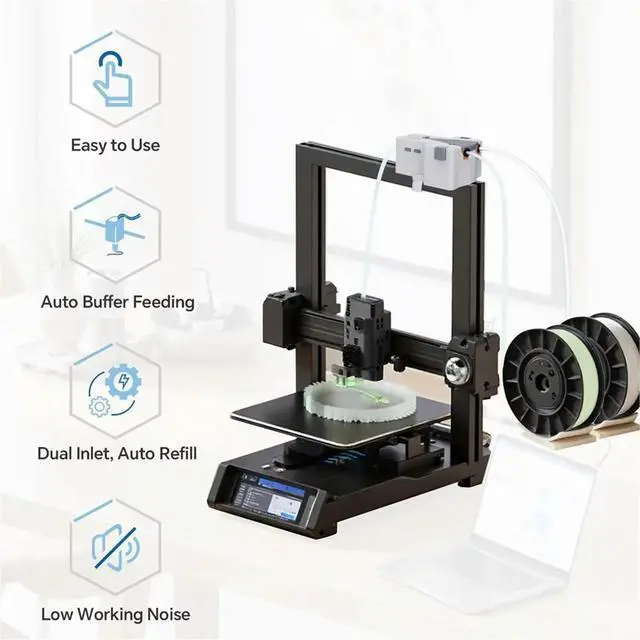 Alt view image 2 of 6 - 3D Printer Filament Buffer, Auto Filament Feeding&Switching Continuous Printing,Prevents Filament Runout for A1 A1Mini