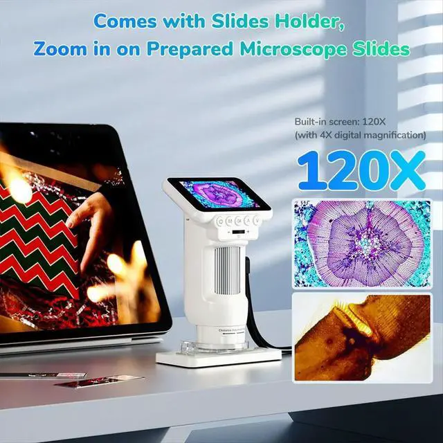 Alt view image 2 of 6 - Digital Handheld Electron Microscope ligent Electronic Photography and Video Recording A