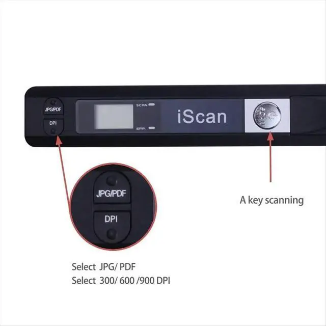 Alt view image 2 of 6 - 900DPI Handheld A4 Document LCD Display Supports JPG/PDF Formats Ideal for Books & Images