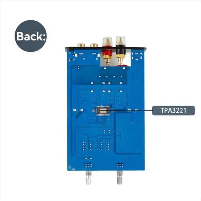 Alt view image 3 of 6 - D200P TPA3221 Mono High Power Subwoofer Amplifier HIFI Fever Digital Audio Amplifier for Superior Sound White