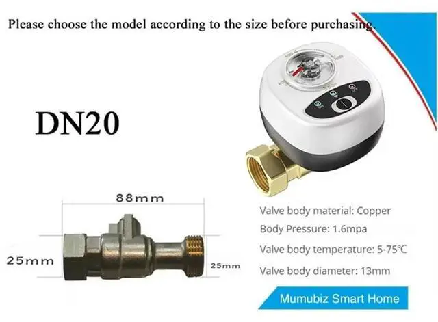 Main image of Zigbee Valve Controller EWelink Ball Valve APP Remote Control IP65 Waterproof Water Valve Works for Alexa, DN20