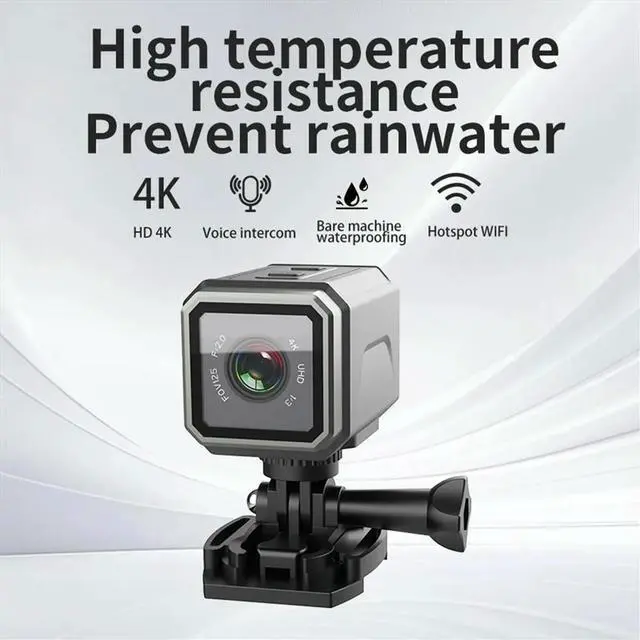 Alt view image 2 of 6 - 4K Ultra HD Camera Mini Outdoor Sports Camera Motorcycle Cam Bicycle Riding Camera Wearable Video Recorder Camera