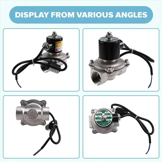 Main image of DN25 304 Stainless Steel Solenoid Control Valve 220V Pipeline Normally Closed Water Valve 1 Inch