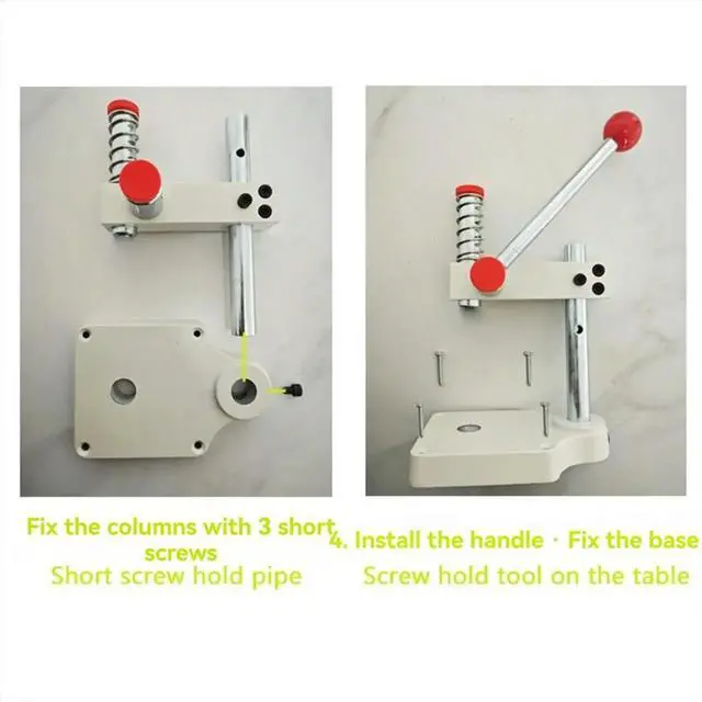 Alt view image 3 of 5 - Multifunctional Hand Button Installation Machine for DIY Covered Fabric Button Pearl Cap Rivets Handmade Accessories