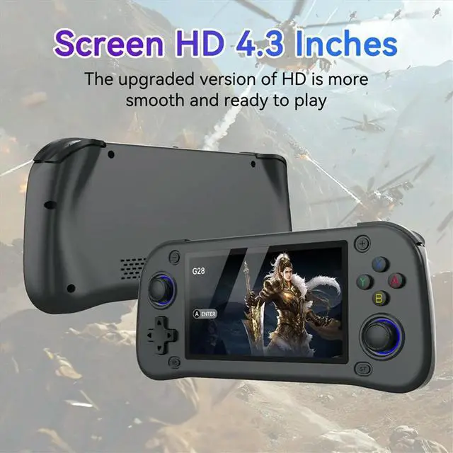 Main image of G28 Retro Handheld Video Game Console 128G 20000+Game 4.3 Inch Screen Linux Pocket Player for PSP/PS1/N64 Simulator C