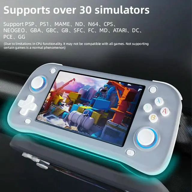 Alt view image 2 of 3 - XF43 Retro Handheld Game Console 4.3in IPS Screen Open Source Linux Game Player RK3128 Chip Pocket Video Player Grey