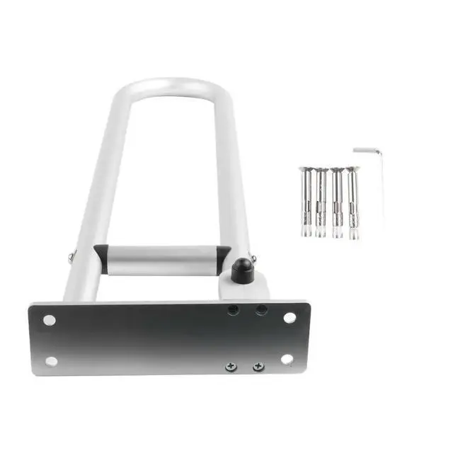 Alt view image 3 of 6 - Fold Down Grab Bar - Stainless Steel Flip-Up Handicap Support Bar for Bathroom Shower Safety