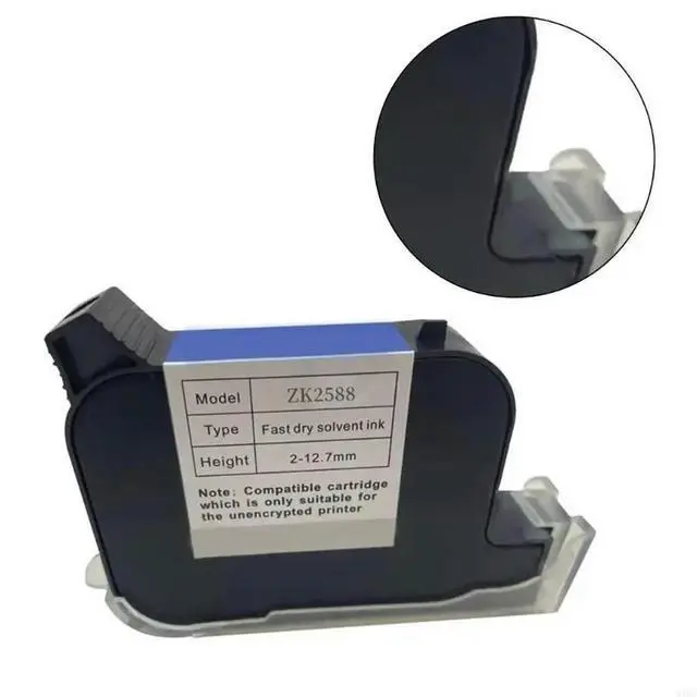 Alt view image 3 of 6 - For ZK2588 Printers Refill Solvent Fast Dry Cartridge for No Encrypted Hand Inkjets Printers Quick-Drying