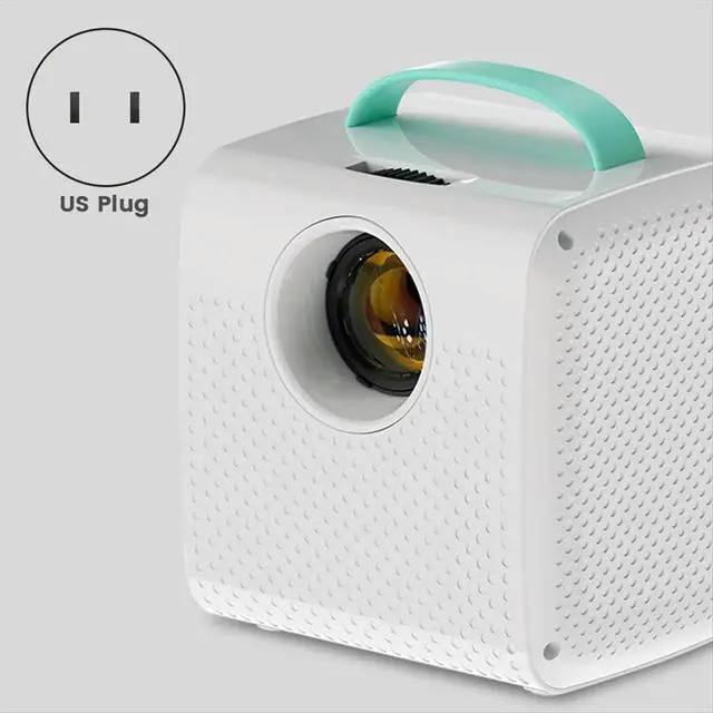 Alt view image 2 of 6 - Q2 Mini Projector for Kids 800x480 Resolution, Home Theater Beamer Ideal Christmas and Birthday Gift US Plug