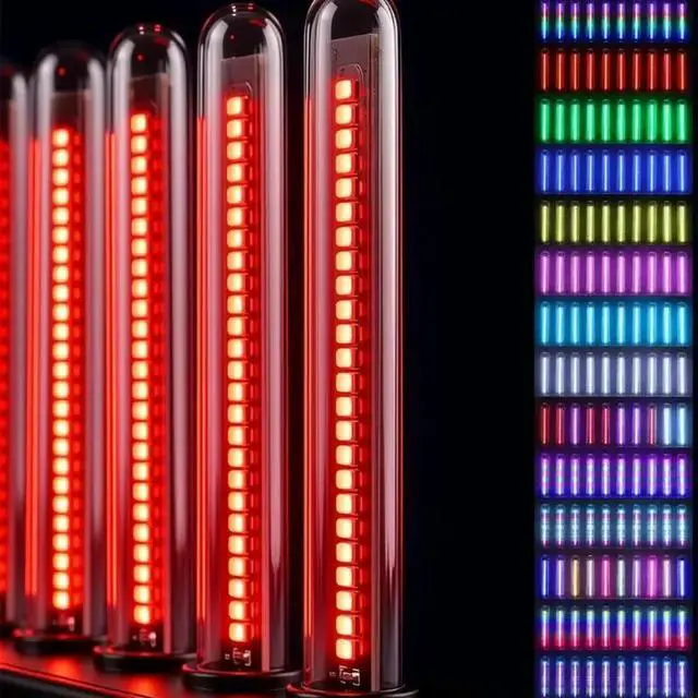 Main image of Sound Activated RGBs LED Spectrum Lamp With 8 Brightness Level For PC Desk And Party Lighting