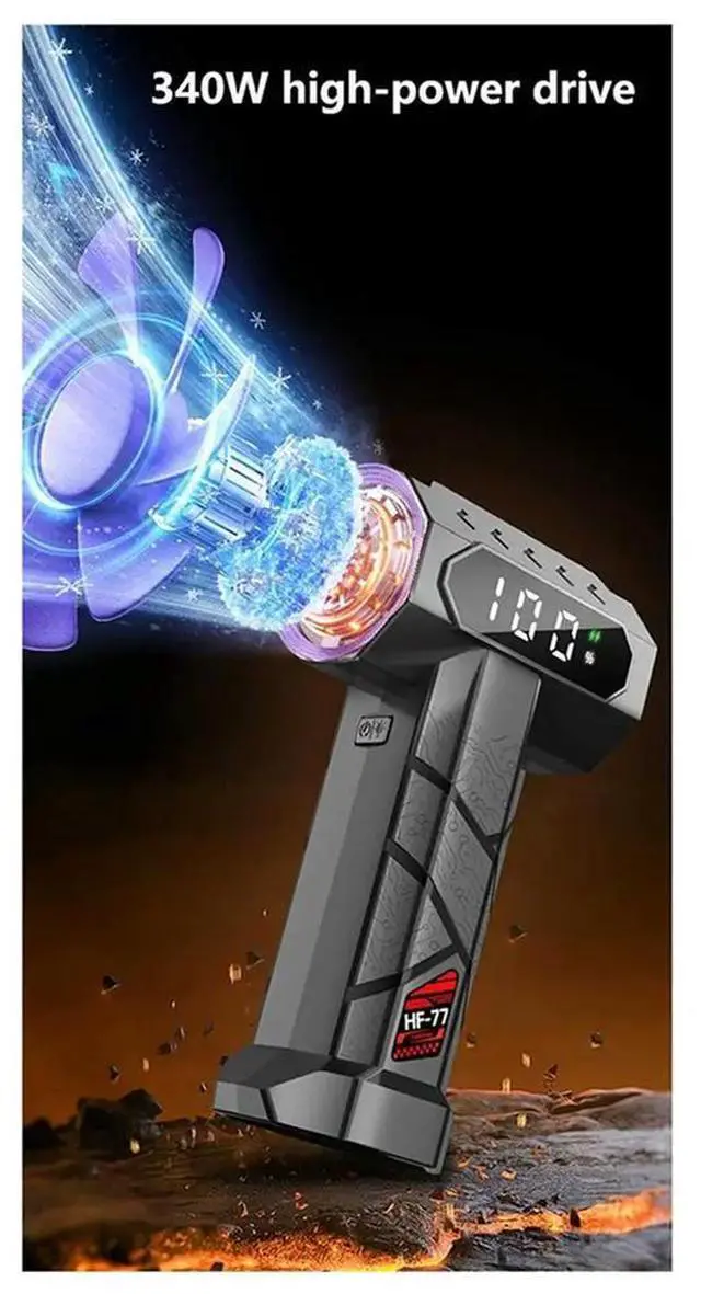 Main image of 340W Violent Blower Wind Pressure Brushless Motor 750G Turbo Jet Fan 12000mAh Dust Blowing 40MM Cleaning Air Blower
