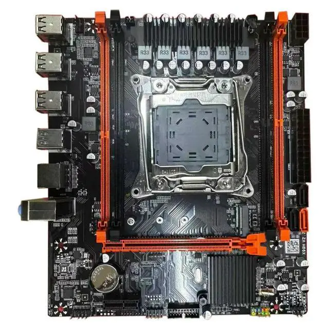 Alt view image 3 of 6 - X99 Desktop Motherboard B85 LGA2011-3 4X DDR4 REG ECC RAM Slot M.2 PCIE SATA3.0 X99 Gaming Motherboard with Switch Cable