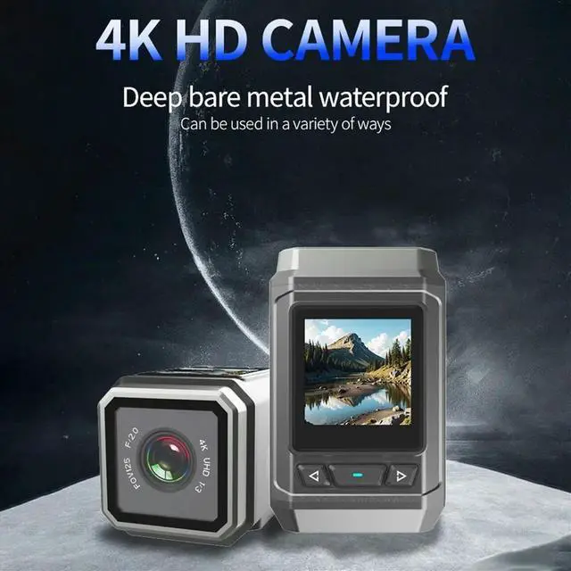 Main image of 4K Ultra HD Camera with LCD Screen Waterproof Sports Camera Motorcycle Cam Bicycle Cycling Riding Recorder Camera