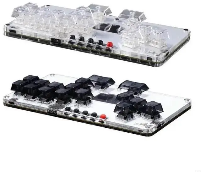 Alt view image 2 of 6 - 16Keys All Button Leverless Controller Gaming Keypad for PC Arcade Controller Arcade with Light